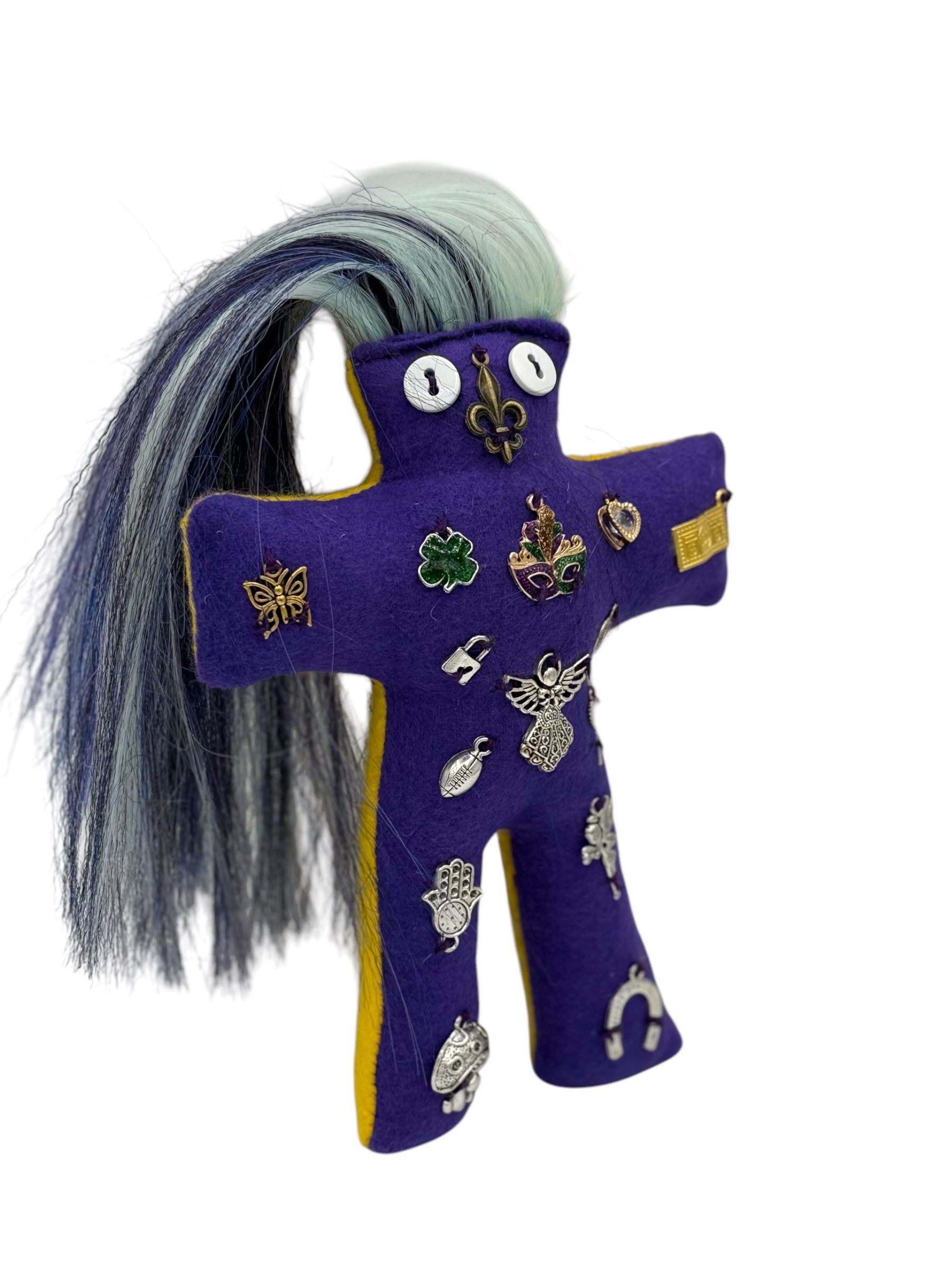 Mardi Gras Dolls - Purple/Yellow