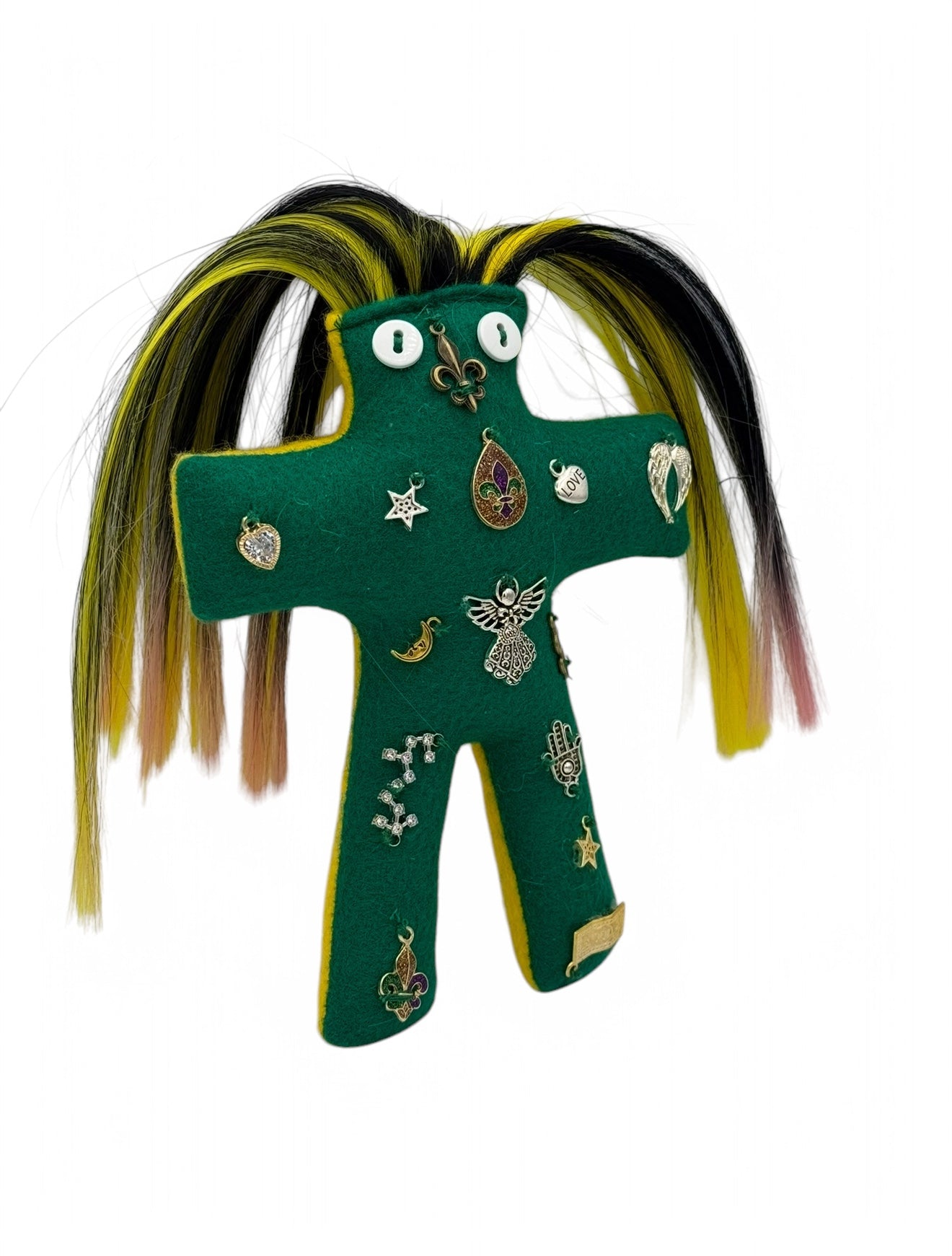 Mardi Gras Dolls - Green/Yellow