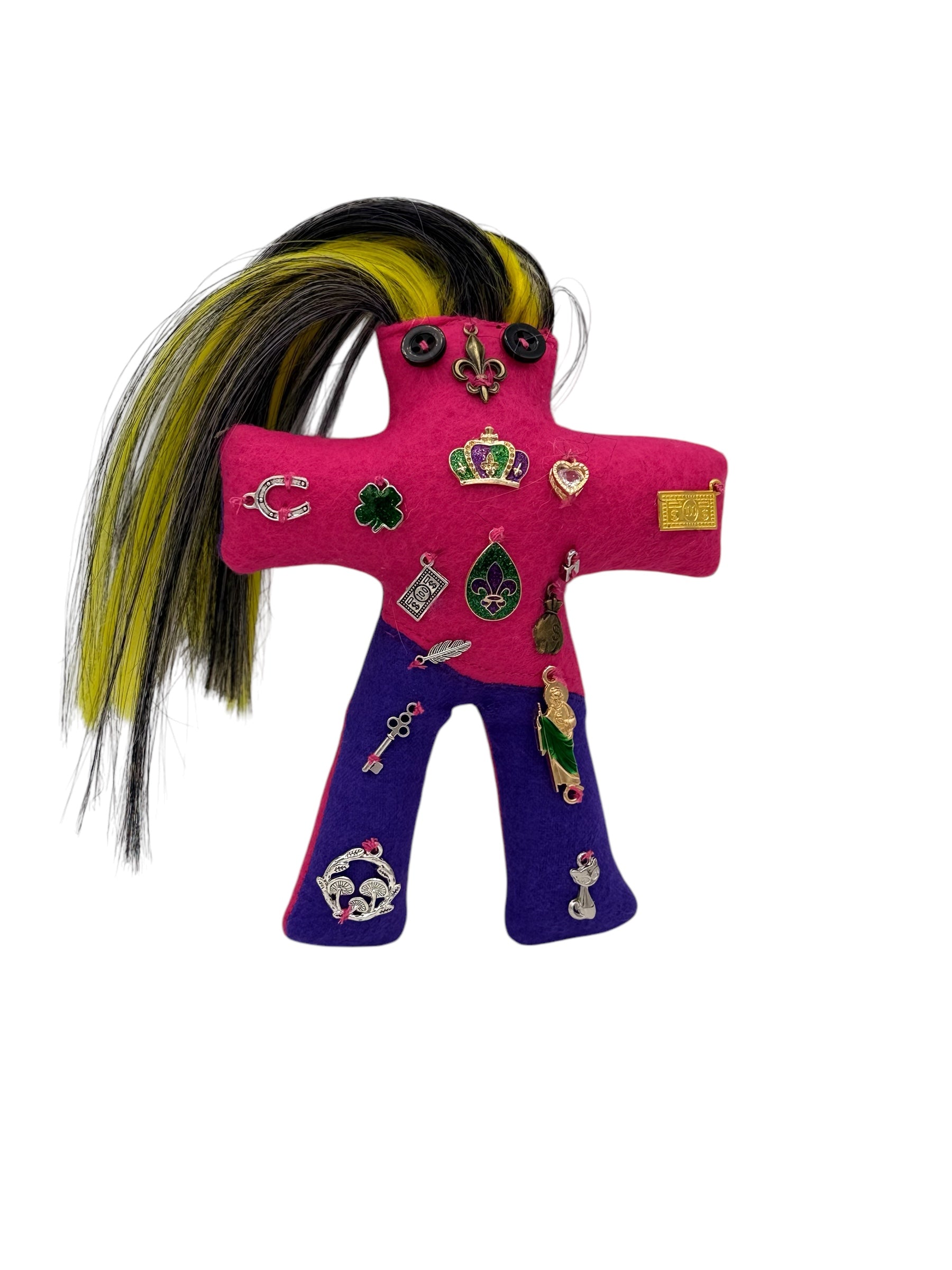 Mardi Gras Dolls - Red/Purple - Color Split