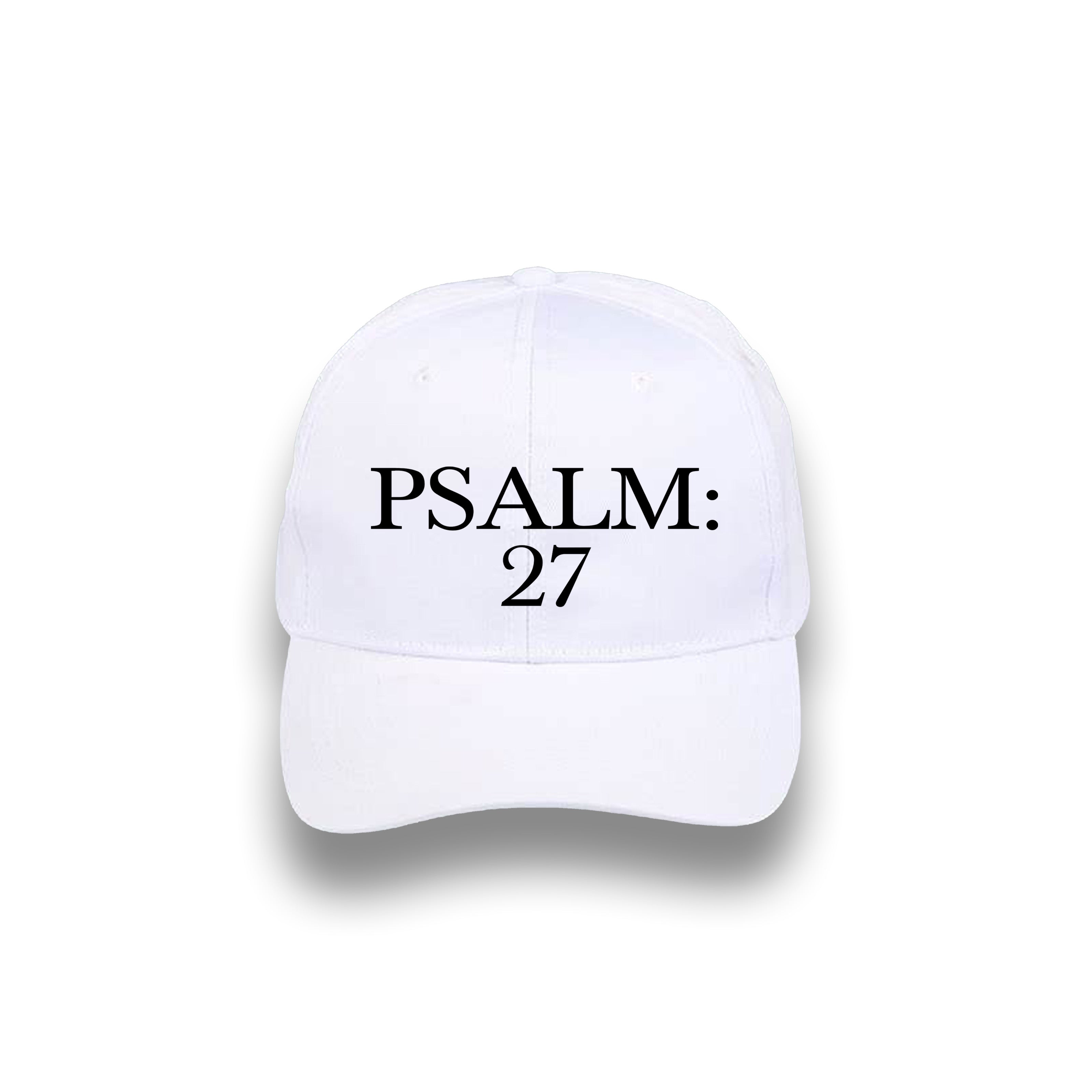 The Psalm 27 Protection - Hat - White